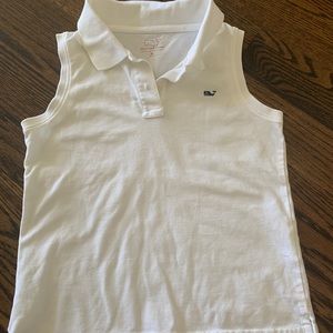 Vineyard Vines Girls Sleeveless Polo Tee Sz M